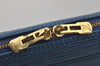 Authentic Louis Vuitton Epi Porte Documents Voyage Briefcase M41144 Blue 4098J