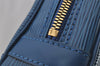 Authentic Louis Vuitton Epi Porte Documents Voyage Briefcase M41144 Blue 4098J