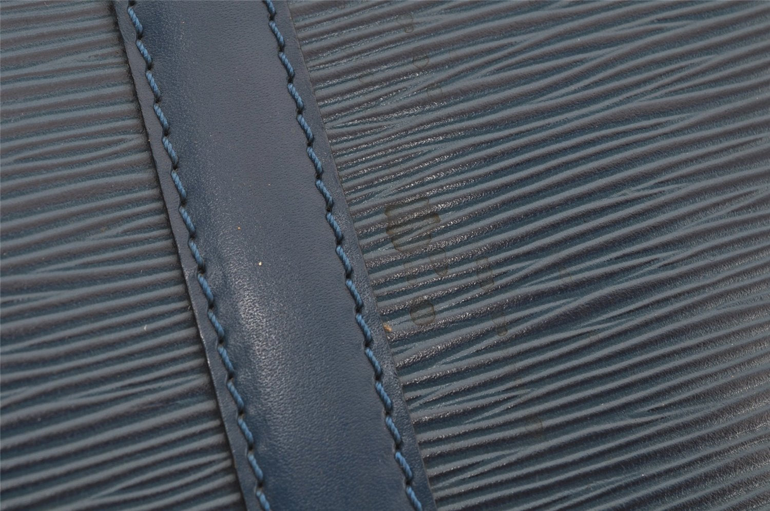 Authentic Louis Vuitton Epi Porte Documents Voyage Briefcase M41144 Blue 4098J