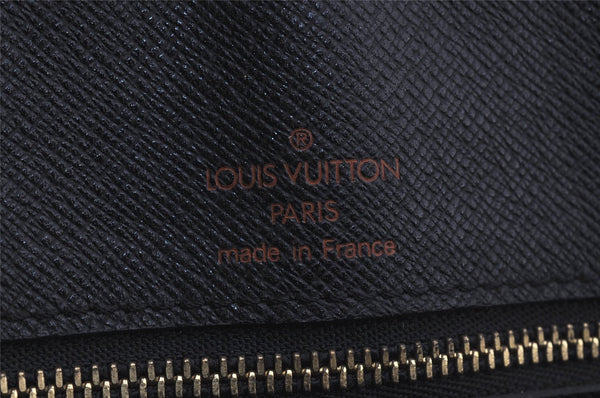 Authentic Louis Vuitton Epi Porte Documents Voyage Briefcase M41144 Blue 4098J