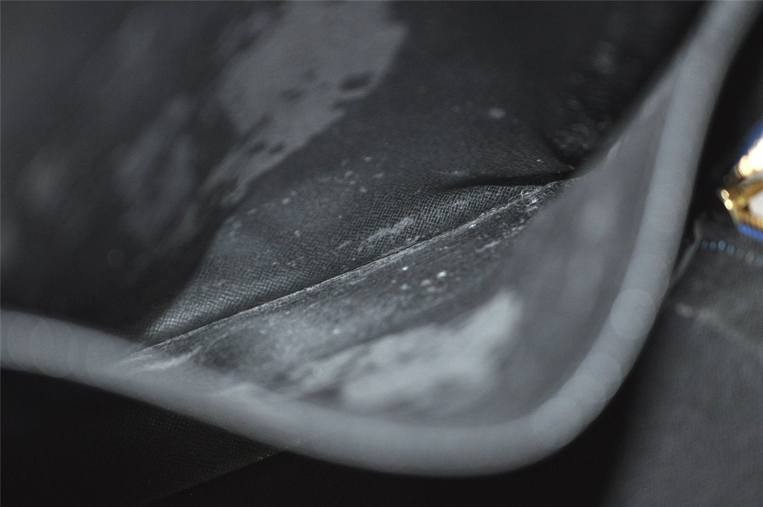 Authentic Louis Vuitton Epi Porte Documents Voyage Briefcase M41144 Blue 4098J