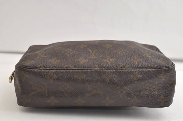 Auth Louis Vuitton Monogram Trousse Toilette 23 Clutch Hand Bag M47524 LV 4098K