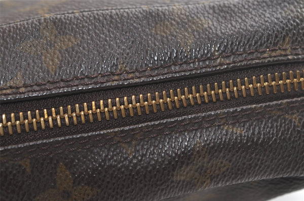 Auth Louis Vuitton Monogram Trousse Toilette 23 Clutch Hand Bag M47524 LV 4098K