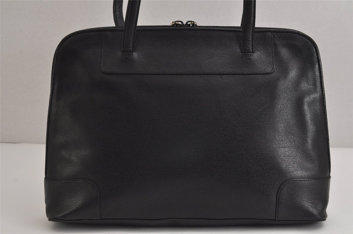 Authentic GUCCI Vintage Shoulder Tote Bag Leather 0021122 Black 4099J