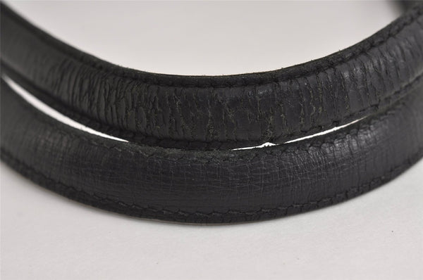 Authentic GUCCI Vintage Shoulder Tote Bag Leather 0021122 Black 4099J