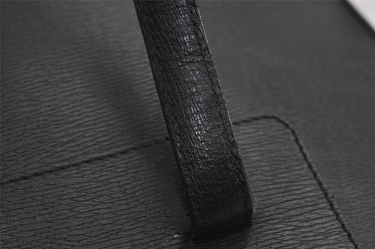 Authentic GUCCI Vintage Shoulder Tote Bag Leather 0021122 Black 4099J