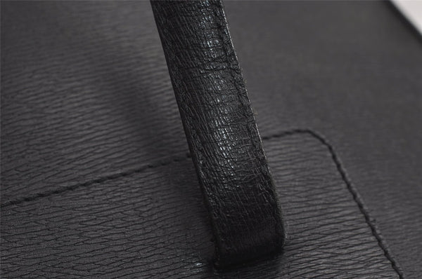 Authentic GUCCI Vintage Shoulder Tote Bag Leather 0021122 Black 4099J