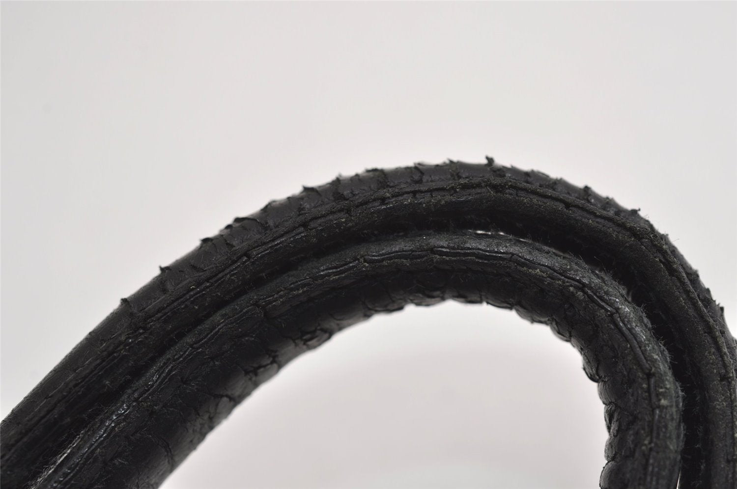 Authentic GUCCI Vintage Shoulder Tote Bag Leather 0021122 Black 4099J