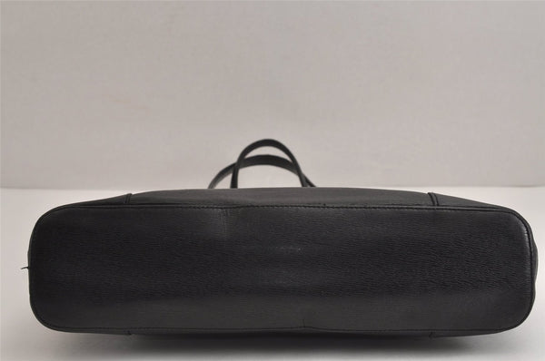 Authentic GUCCI Vintage Shoulder Tote Bag Leather 0021122 Black 4099J