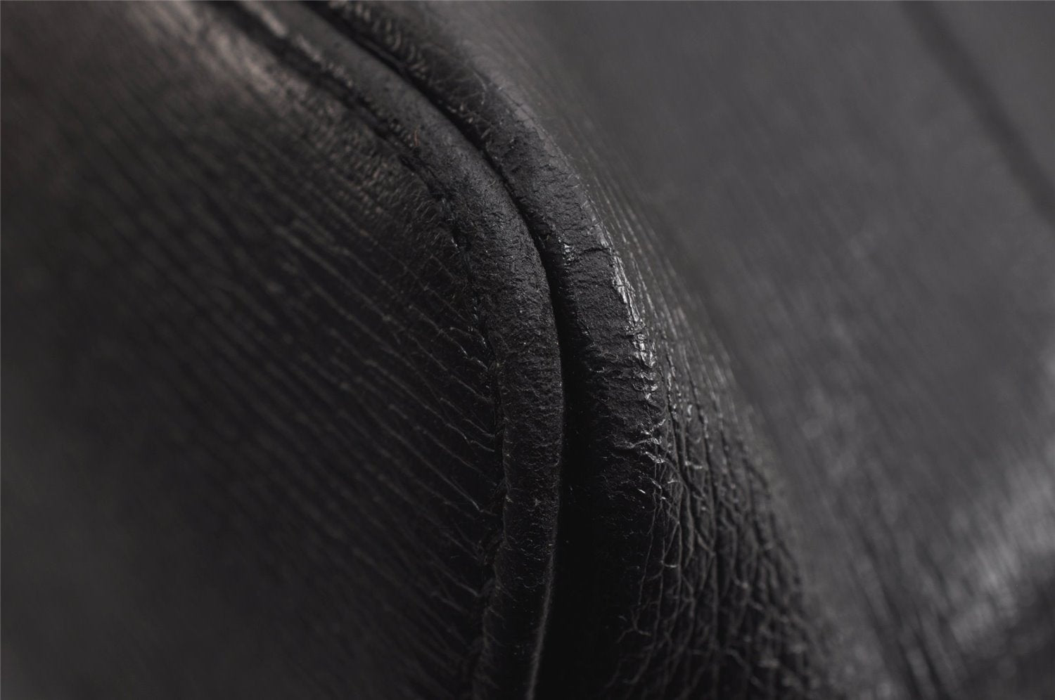 Authentic GUCCI Vintage Shoulder Tote Bag Leather 0021122 Black 4099J