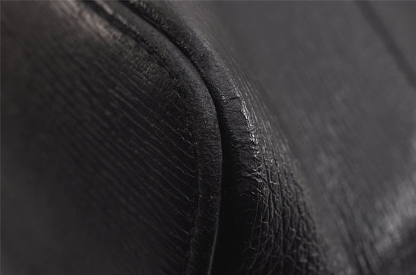 Authentic GUCCI Vintage Shoulder Tote Bag Leather 0021122 Black 4099J