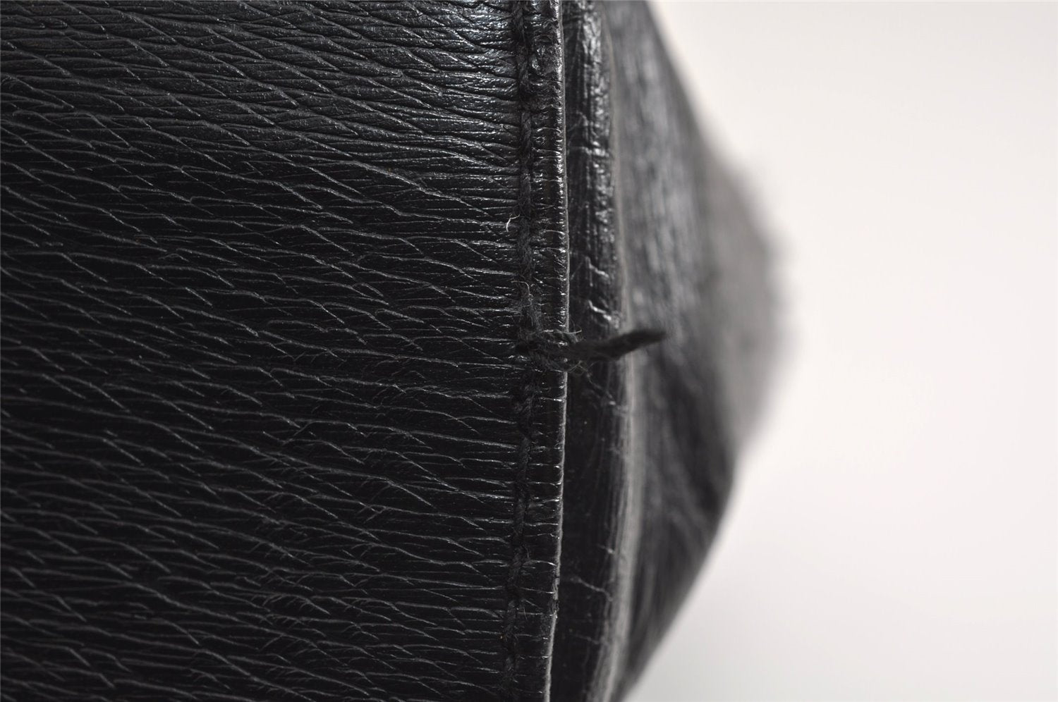 Authentic GUCCI Vintage Shoulder Tote Bag Leather 0021122 Black 4099J