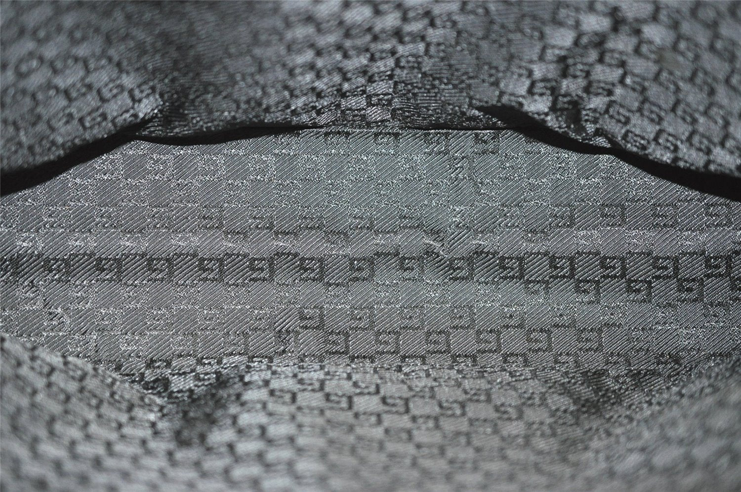 Authentic GUCCI Vintage Shoulder Tote Bag Leather 0021122 Black 4099J