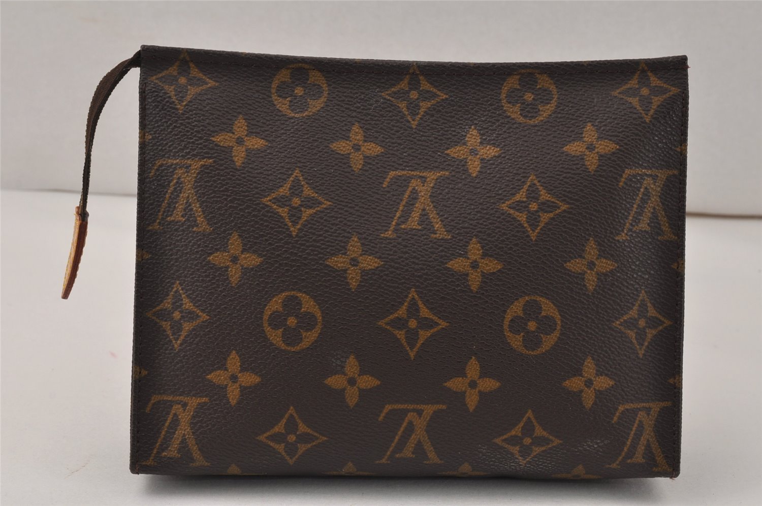 Auth Louis Vuitton Monogram Poche Toilette 19 M47544 Cosmetics Pouch Junk 4099K