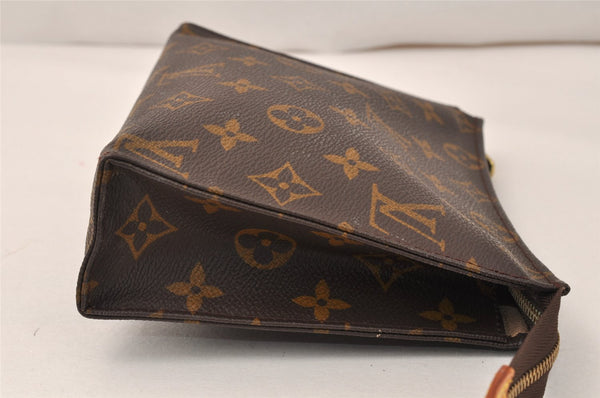 Auth Louis Vuitton Monogram Poche Toilette 19 M47544 Cosmetics Pouch Junk 4099K
