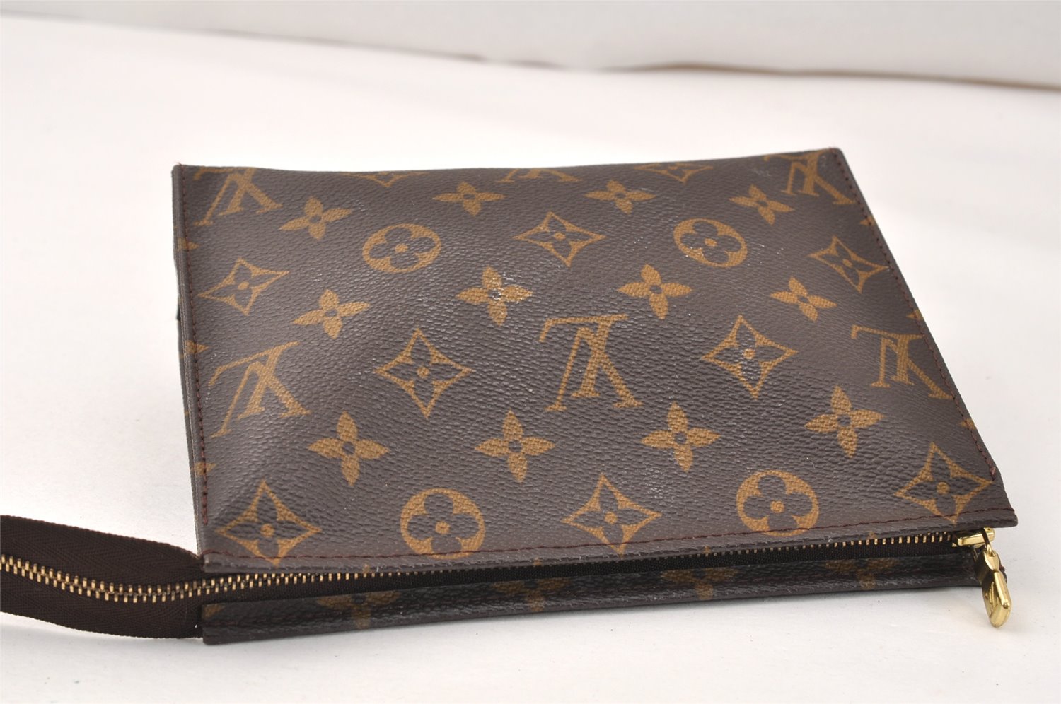 Auth Louis Vuitton Monogram Poche Toilette 19 M47544 Cosmetics Pouch Junk 4099K