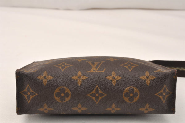 Auth Louis Vuitton Monogram Poche Toilette 19 M47544 Cosmetics Pouch Junk 4099K