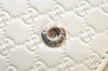 Authentic GUCCI Micro GG Guccissima Bifold Wallet Leather 449395 White 4100I