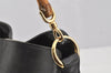 Authentic GUCCI Bamboo 2Way Hand Shoulder Bag Leather 0011638 Black Junk 4100J