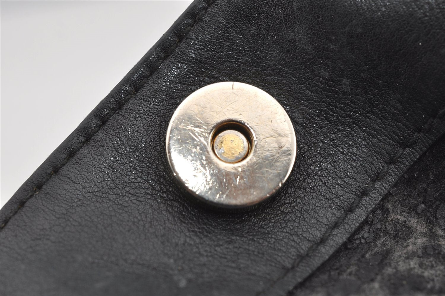 Authentic GUCCI Bamboo 2Way Hand Shoulder Bag Leather 0011638 Black Junk 4100J