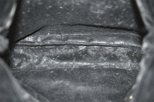 Authentic GUCCI Bamboo 2Way Hand Shoulder Bag Leather 0011638 Black Junk 4100J