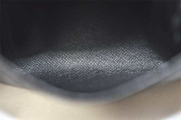 Auth Louis Vuitton Taiga Enveloppe Cartes de Visite Card Case Black Junk 4101I