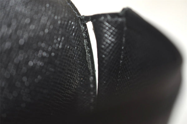 Auth Louis Vuitton Taiga Enveloppe Cartes de Visite Card Case Black Junk 4101I