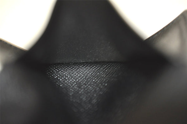 Auth Louis Vuitton Taiga Enveloppe Cartes de Visite Card Case Black Junk 4101I