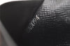 Auth Louis Vuitton Taiga Enveloppe Cartes de Visite Card Case Black Junk 4101I
