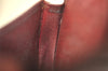 Authentic Cartier Must de Cartier Coin Purse Case Leather Bordeaux Red 4103I