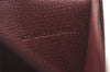 Authentic Cartier Must de Cartier Coin Purse Case Leather Bordeaux Red 4103I