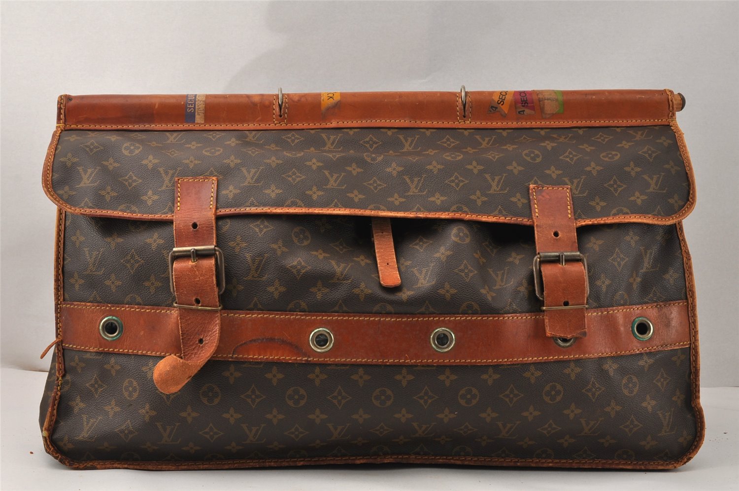 Auth Louis Vuitton Monogram Sac Gibier Chasse Hunting Travel Bag M58120 LV 4103K
