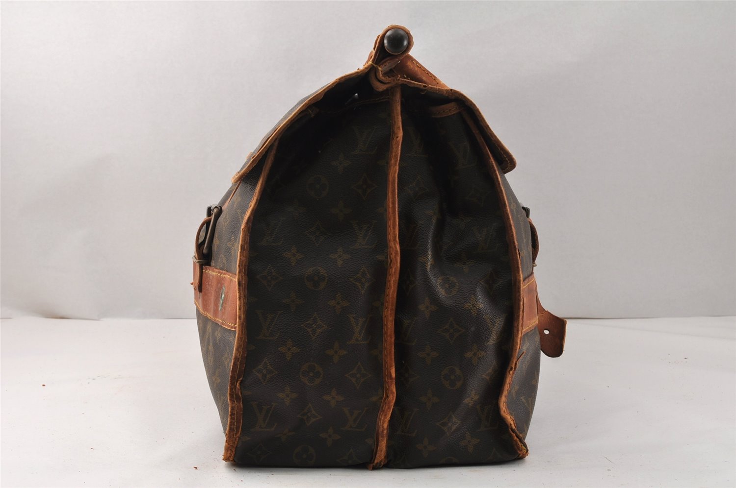 Auth Louis Vuitton Monogram Sac Gibier Chasse Hunting Travel Bag M58120 LV 4103K