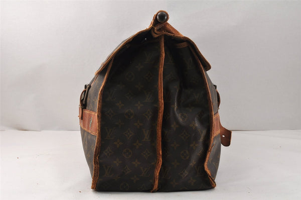 Auth Louis Vuitton Monogram Sac Gibier Chasse Hunting Travel Bag M58120 LV 4103K