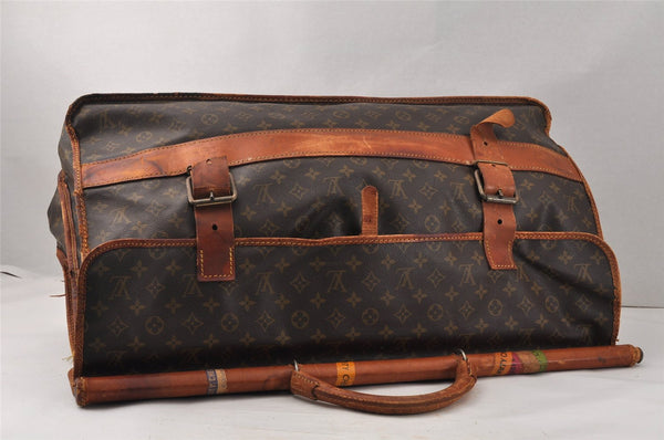 Auth Louis Vuitton Monogram Sac Gibier Chasse Hunting Travel Bag M58120 LV 4103K