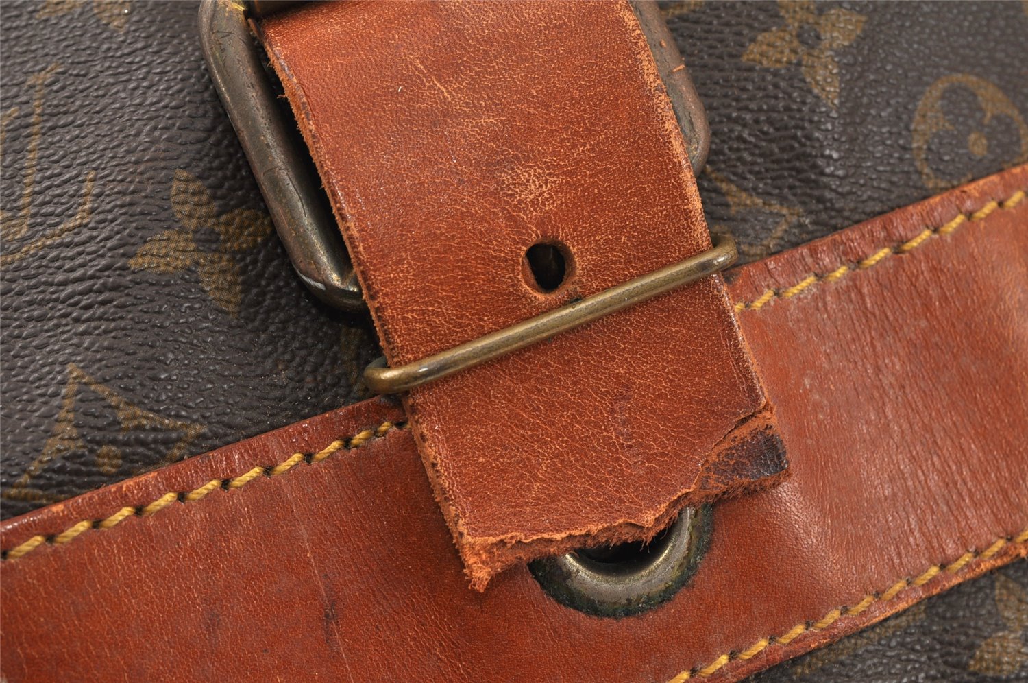 Auth Louis Vuitton Monogram Sac Gibier Chasse Hunting Travel Bag M58120 LV 4103K