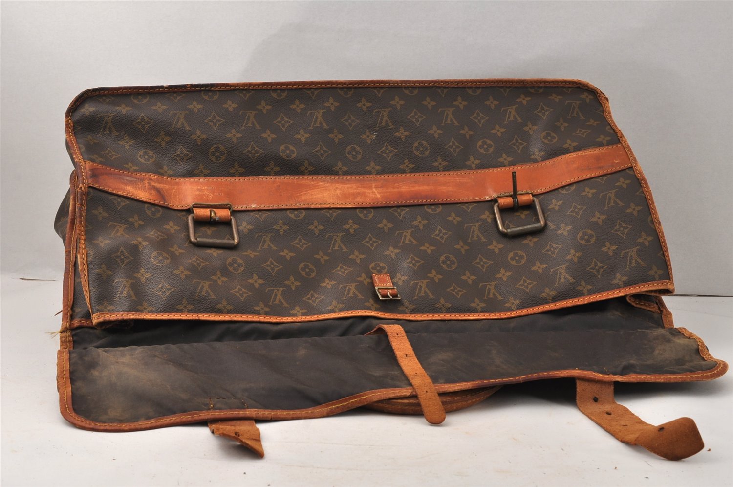 Auth Louis Vuitton Monogram Sac Gibier Chasse Hunting Travel Bag M58120 LV 4103K