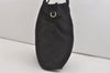 Authentic PRADA Vintage Nylon Tessuto Leather Shoulder Tote Bag Black 4104J