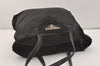 Authentic PRADA Vintage Nylon Tessuto Leather Shoulder Tote Bag Black 4104J