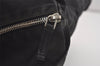 Authentic PRADA Vintage Nylon Tessuto Leather Shoulder Tote Bag Black 4104J