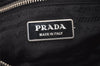 Authentic PRADA Vintage Nylon Tessuto Leather Shoulder Tote Bag Black 4104J
