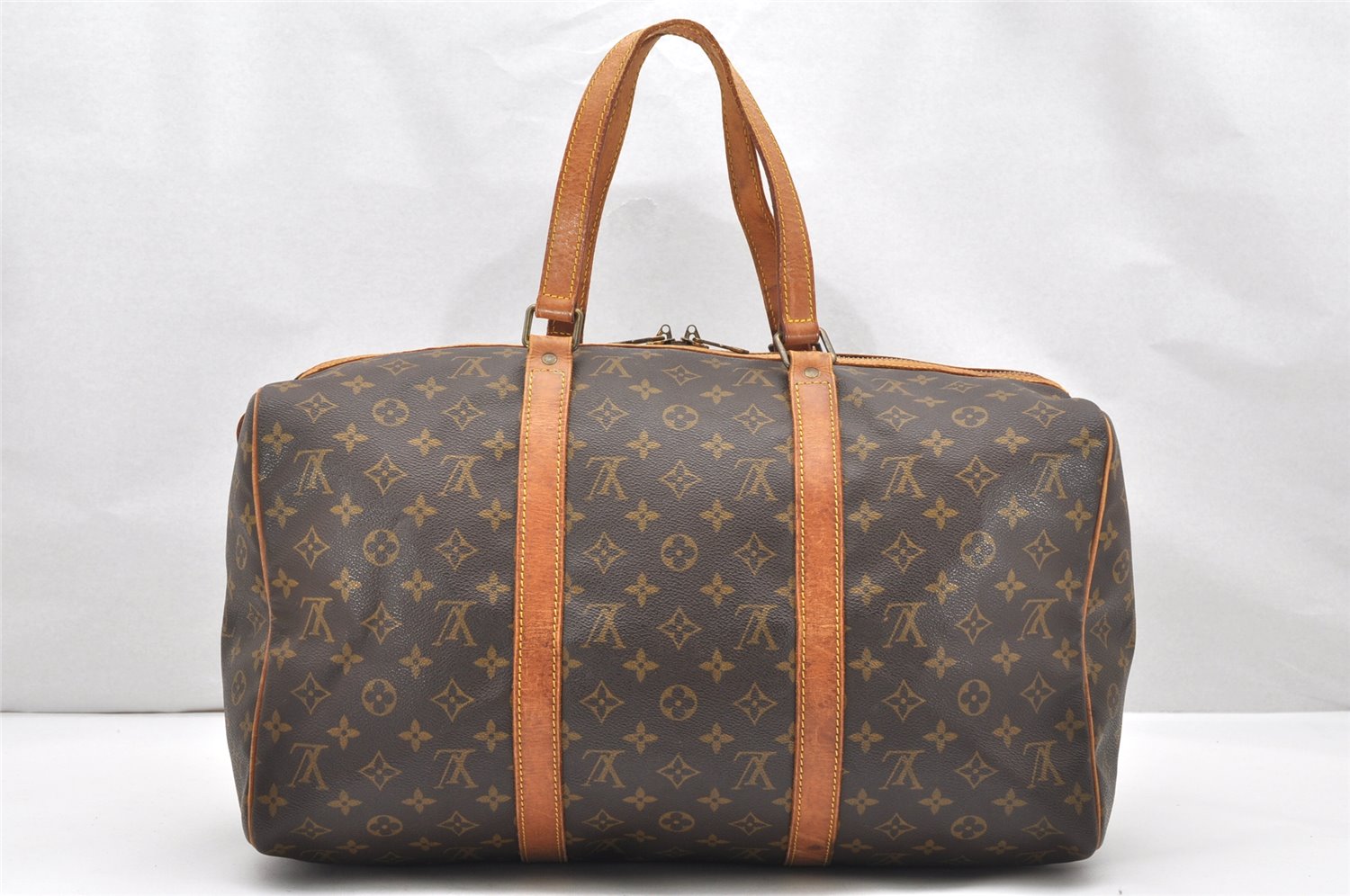 Authentic Louis Vuitton Monogram Sac Souple 45 Hand Boston Bag M41624 LV 4104K
