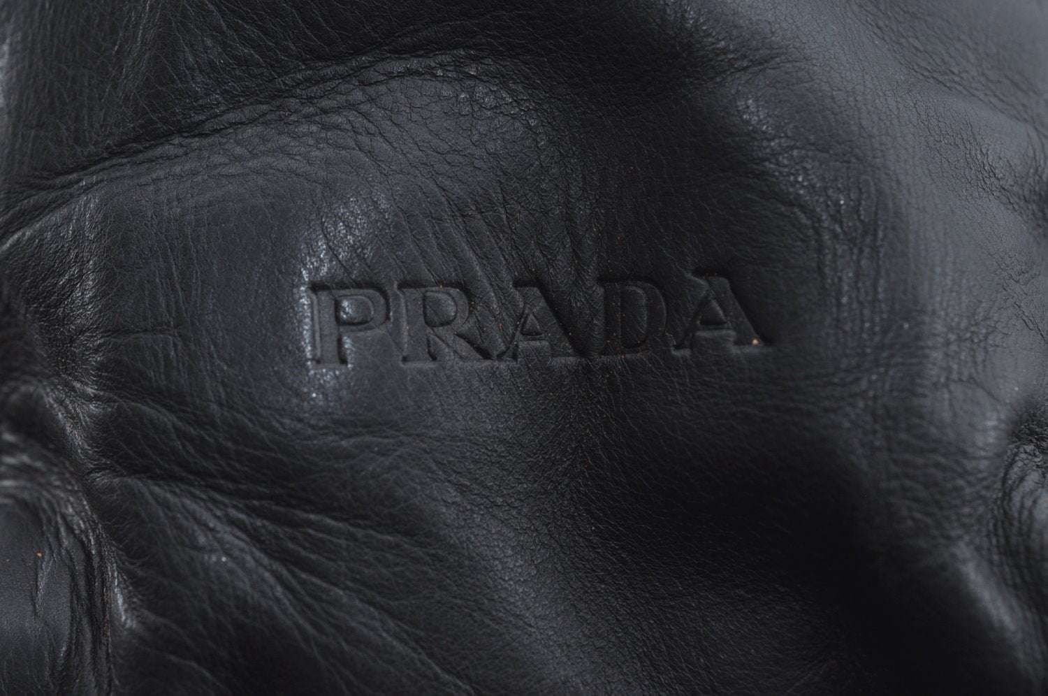 Authentic PRADA Vintage Nylon Tessuto Leather Shoulder Hand Bag Black 4105J