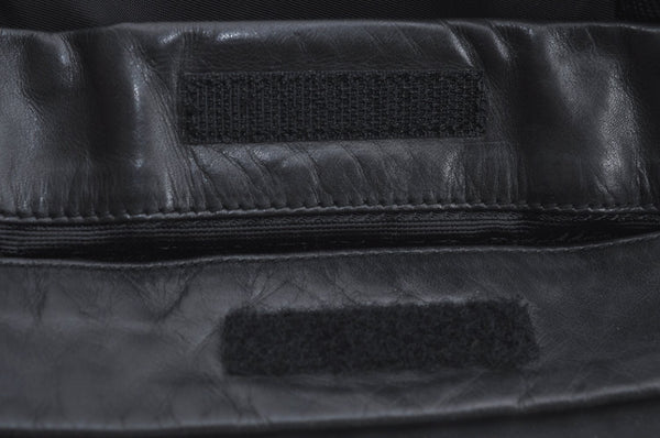 Authentic PRADA Vintage Nylon Tessuto Leather Shoulder Hand Bag Black 4105J
