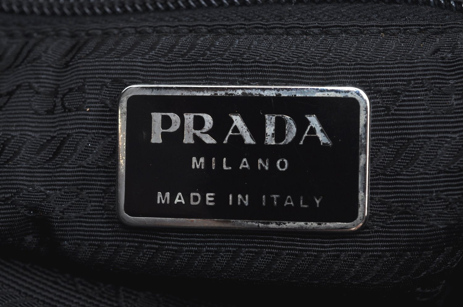 Authentic PRADA Vintage Nylon Tessuto Leather Shoulder Hand Bag Black 4105J