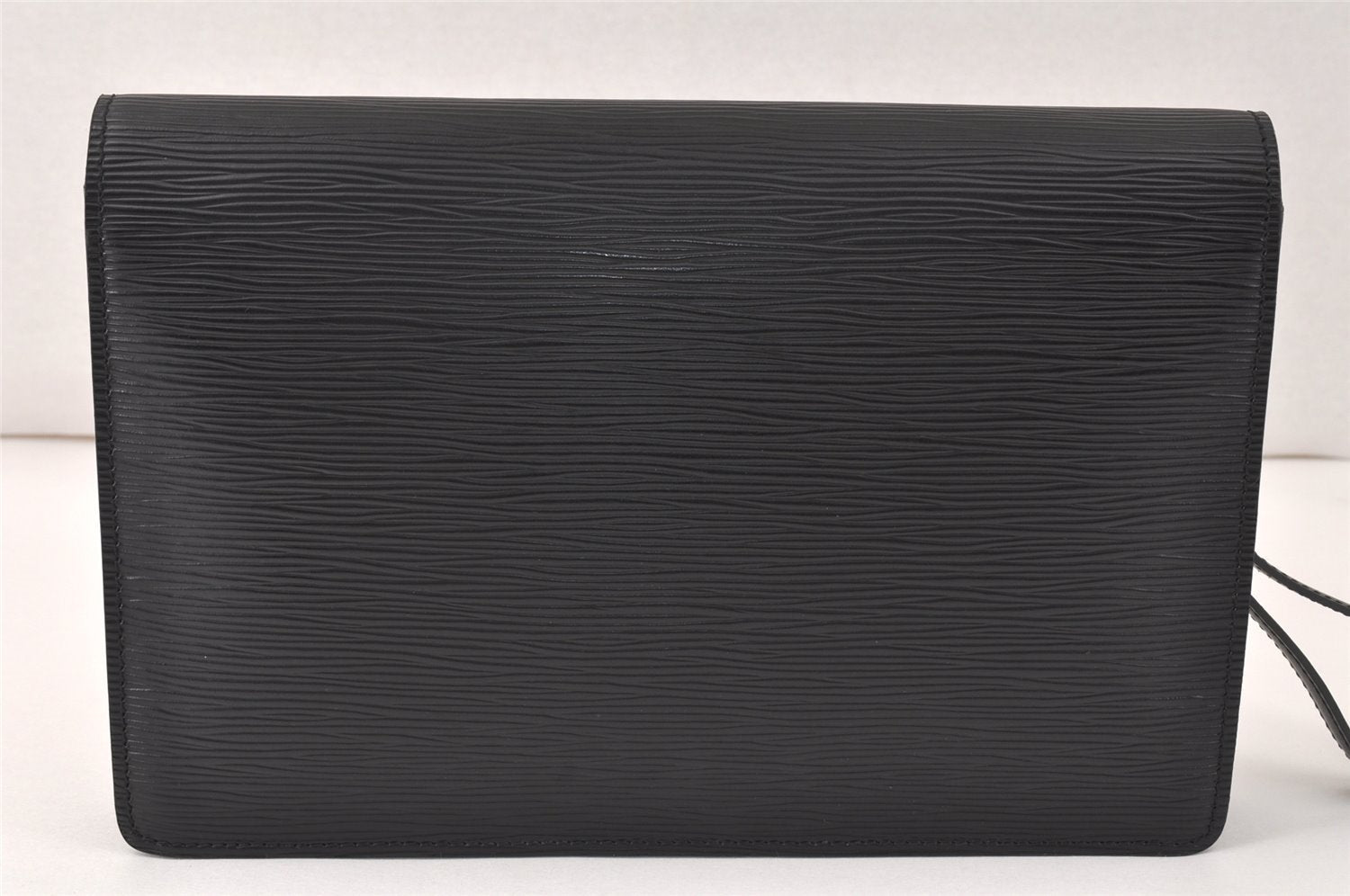 Authentic Louis Vuitton Epi Sellier Dragonne Clutch Bag Black M52612 LV 4105K