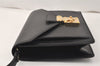 Authentic Louis Vuitton Epi Sellier Dragonne Clutch Bag Black M52612 LV 4105K