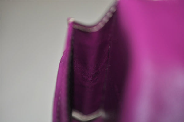 Authentic GUCCI Guccissima Cigarette Case Purse GG Leather 181716 Purple 4106I