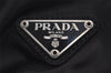 Authentic PRADA Vintage Nylon Tessuto Leather Backpack Black 4106J
