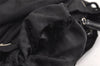 Authentic PRADA Vintage Nylon Tessuto Leather Backpack Black 4106J